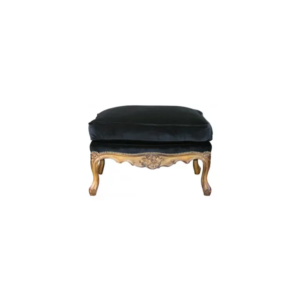 Pouf assorti à la bergère Régence <br />
 Réf. 141P