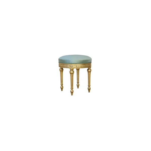 Pouf rond de style Louis XVI <br /> Réf. 169