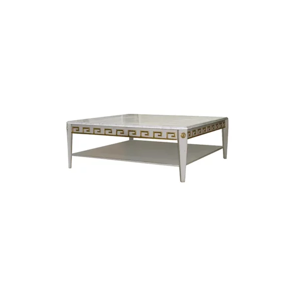 Table basse rectangulaire à décor de grecques <br />
 Réf. 740