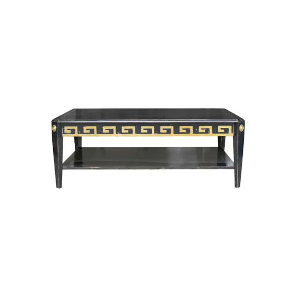 Table basse rectangulaire à décor de grecques <br />
 Réf. 740