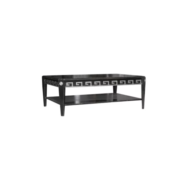 Table basse rectangulaire à décor de grecques <br />
 Réf. 740