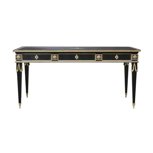 Bureau plat toutes faces Louis XVI <br />
 Réf. 780